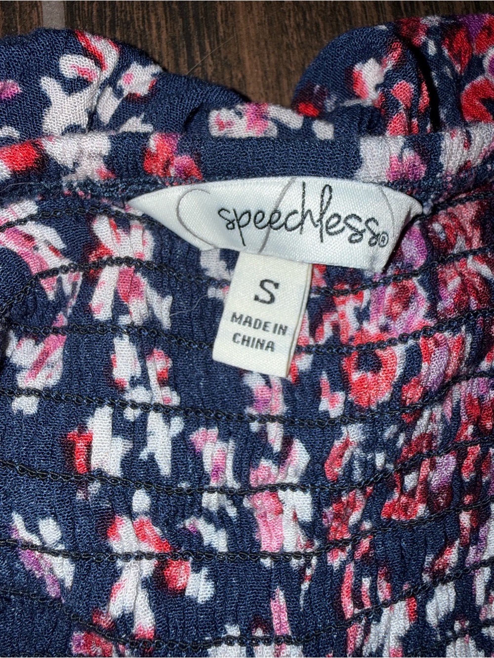 🦄Navy Floral Strapless Romper - Picture 2 of 2